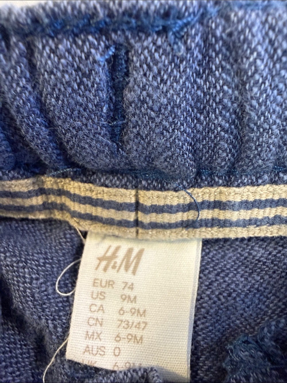 H&M Navy Blue Pull-On Shorts with Rope Drawstring - Picture 2 of 5